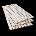 MDF ranurado blanco