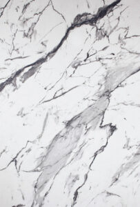 Cubrica melamina calacatta detalle